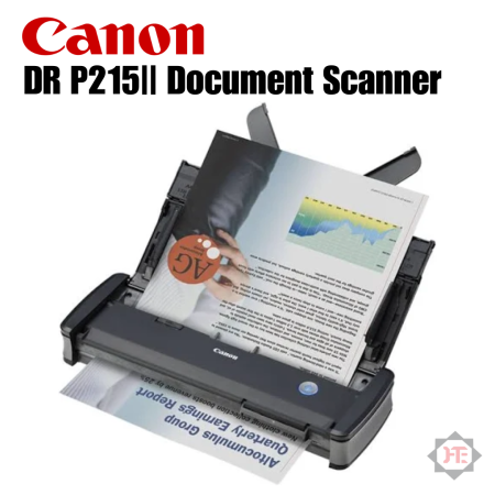 Canon DR-P215II, Portable Scanner, Auto Duplex, USB Powered,15PPM