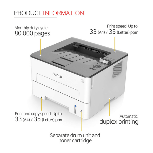 P3302DW Monochrome Printer