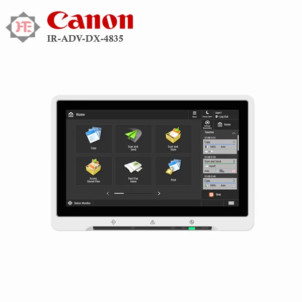 Canon imageRUNNER ADVANCE DX 4835 multifunction printer with advanced document management and security features.