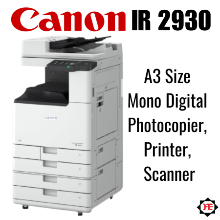 Canon Ir2930 A3 Size Mono Digital Photocopier Printer Scanner