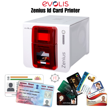 Evolis Zenius Id Card Printer For Pvc Plain Id Card Printing Machine