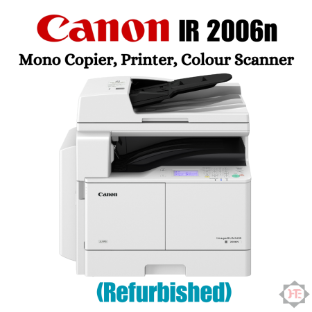Canon IR 2006n With Auto Duplex Mono Copier, Printer, Color Scanner (Refurbished Xerox Machine)