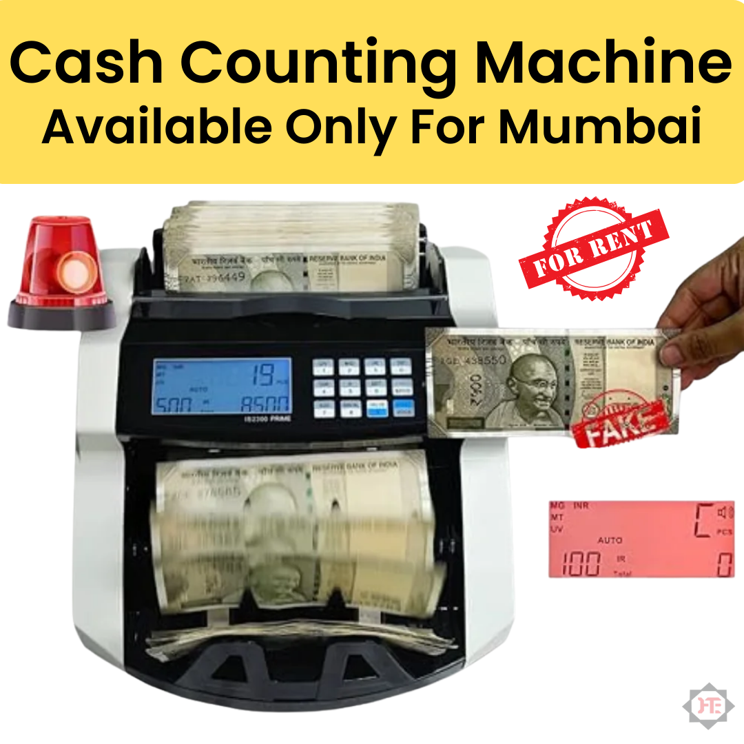 Cash Counting Machine With Fake Note Detector on Rent in Mumbai